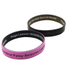 2 Layers Silicone Rubber Wristbands Bangles with High Quality