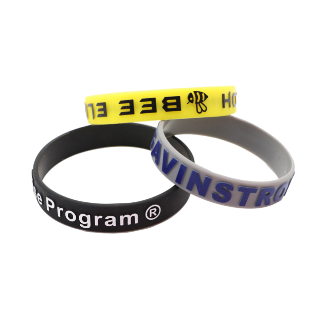 Customized Embossed Printed Silicone Wristband