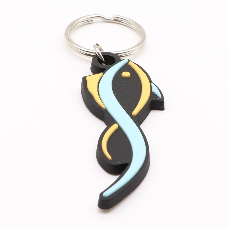 Promotional gifts with logo rubber key chain/ custom key tag/ Customized PVC key chain with logo