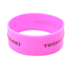 skyee Custom Embossed printed Logo Silicone Rubber Bracelet Embossed silicone wristband