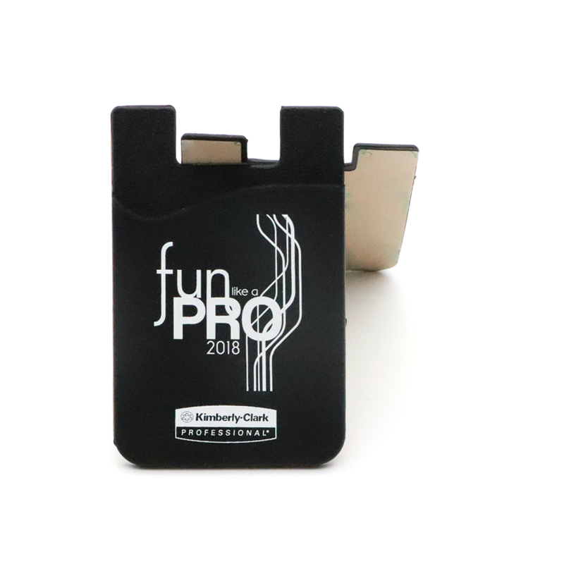 Promotional Gifts Customized Logo Printing Silicone Mobile Phone Card Holder