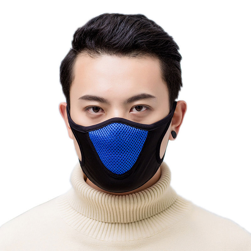 Fashionable outdoor cycling dust protection breathable black mask