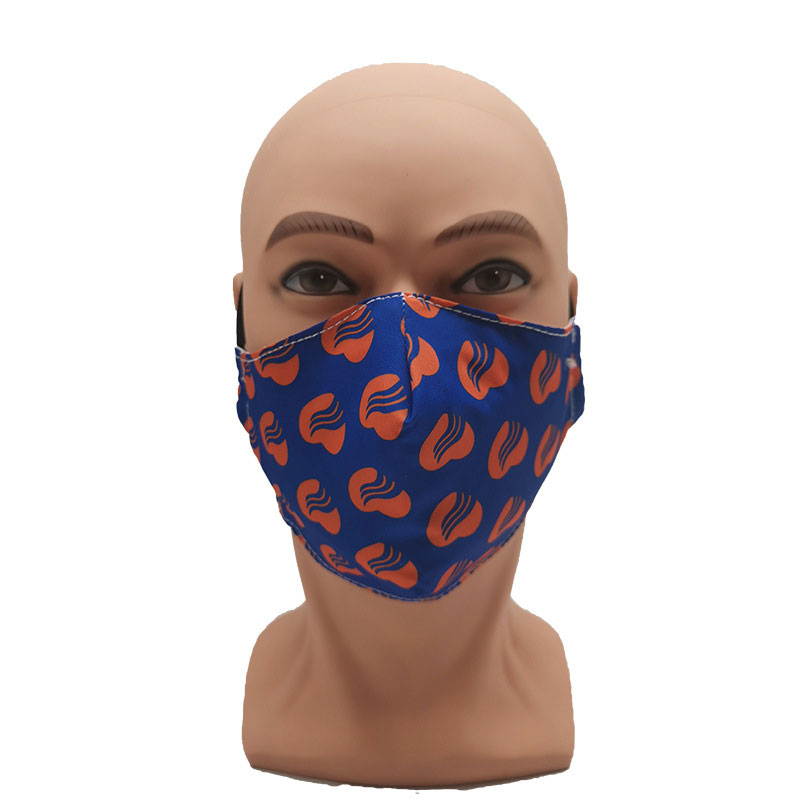Custom printing reusable fabric cotton mouth face mask