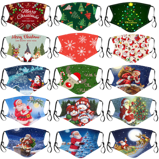 Wholesale kids adults printed christmas face protect mask for sale